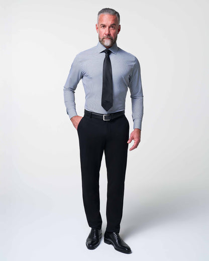 "The Empire" Black Houndstooth | State & Liberty Dress Shirts