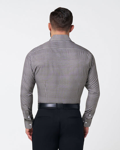 "The Mantle" White & Black Plaid | State & Liberty Dress Shirts