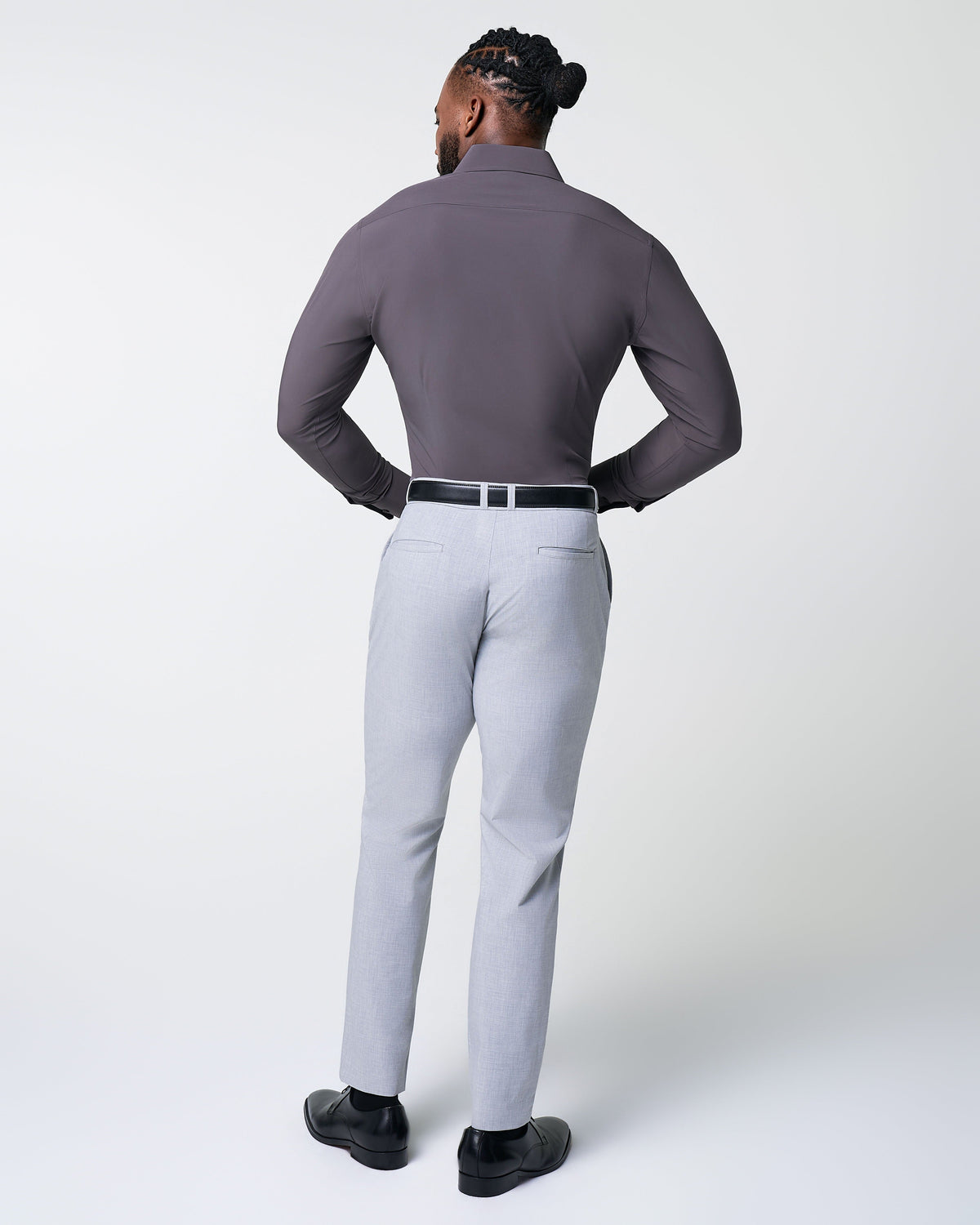 "The Ashen" Solid Dark Grey | State & Liberty Dress Shirts