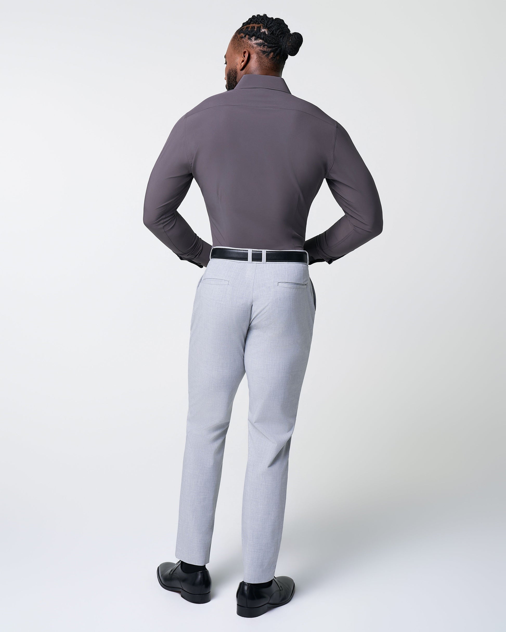 "The Ashen" Solid Dark Grey | State & Liberty Dress Shirts