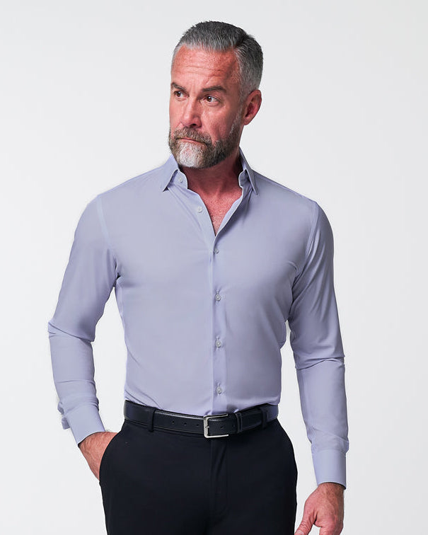 "The Melrose" Light Purple Weave | State & Liberty Dress Shirts
