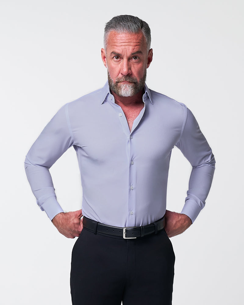 "The Melrose" Light Purple Weave | State & Liberty Dress Shirts
