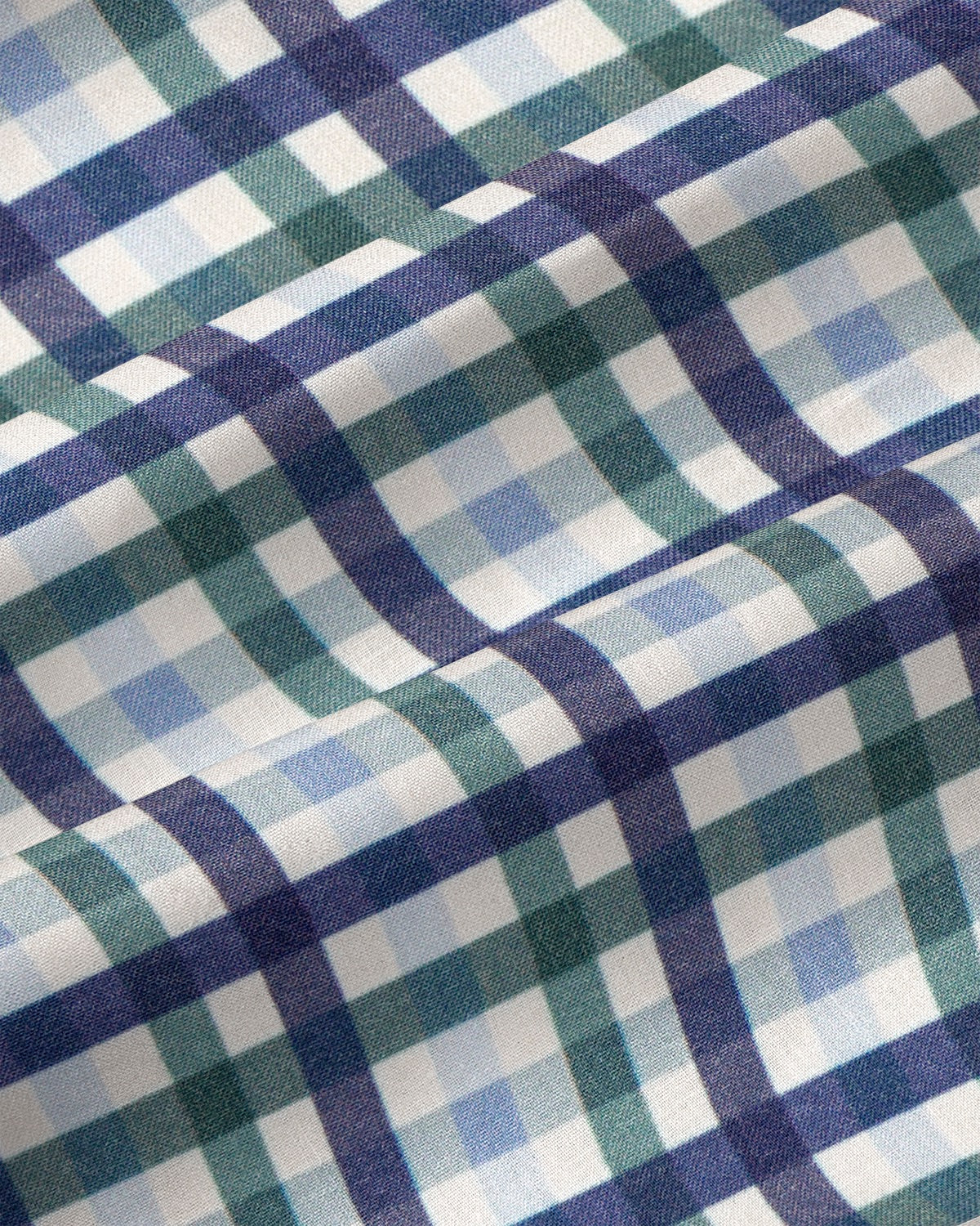 "The Parker" Navy, Light Blue and Pine Green Gingham | State & Liberty Dress Shirts