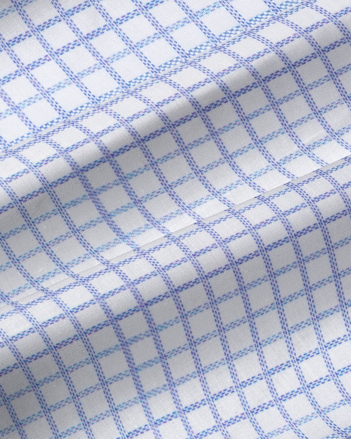 "The Baxter" Blue Mini Line Patterned Windowpane | State & Liberty Dress Shirts