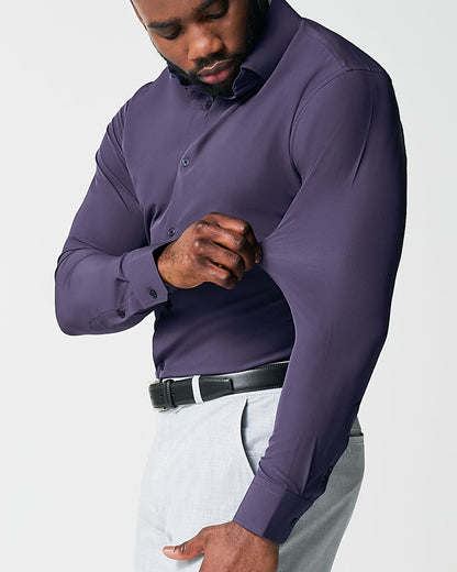 "The Hawkeye" Solid Plum | State & Liberty Dress Shirts