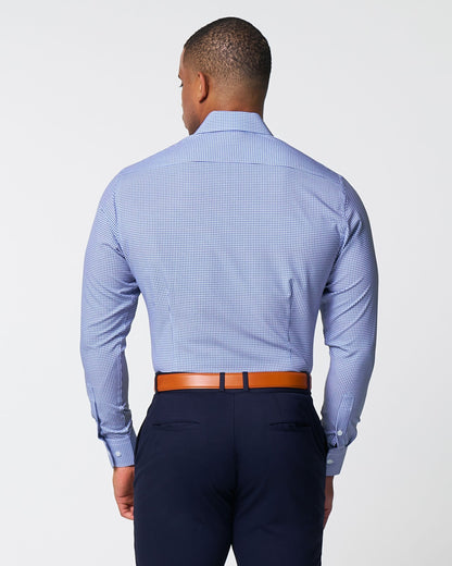"The Wyndham" Royal Blue & White Square | State & Liberty Dress Shirts