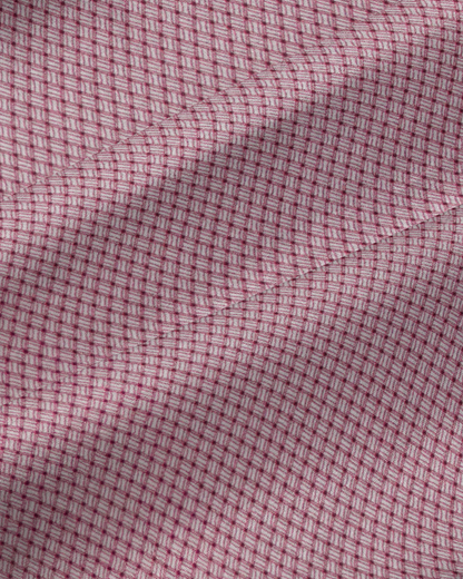 "The Ozzie" Crimson & White Mini Pattern | State & Liberty Dress Shirts