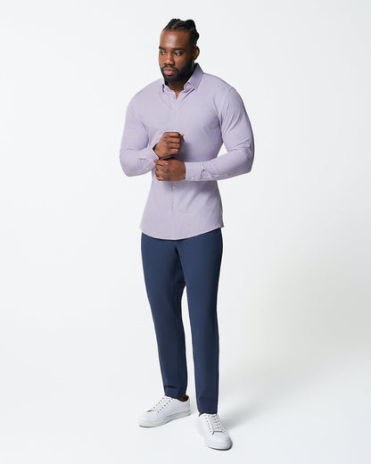 "The Arlo" Lavender Double Check | State & Liberty Dress Shirts