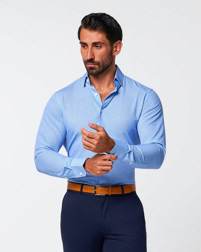 "The Niko" Blue Mini Lock | State & Liberty Dress Shirts