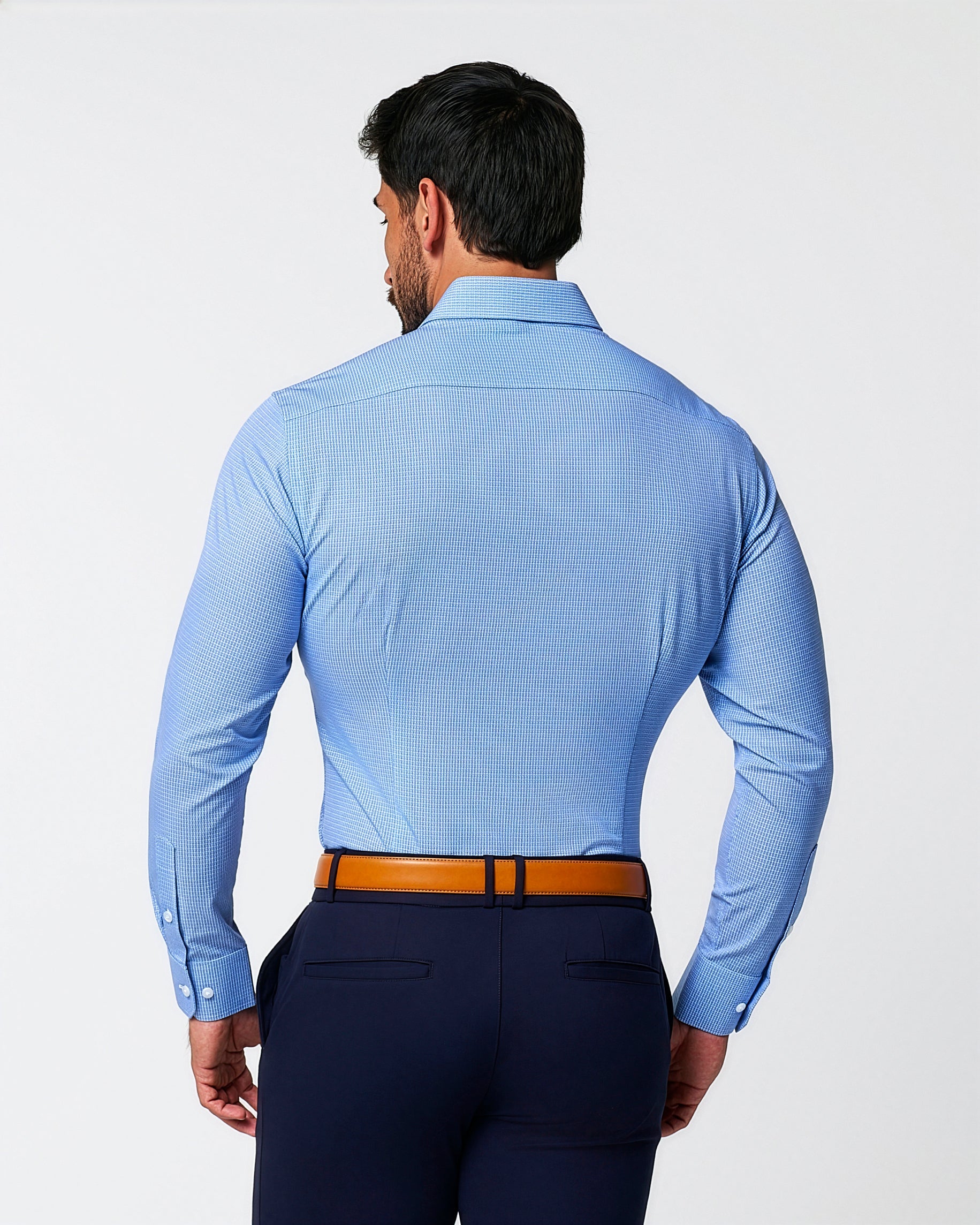 "The Niko" Blue Mini Lock | State & Liberty Dress Shirts