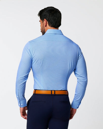 "The Niko" Blue Mini Lock | State & Liberty Dress Shirts