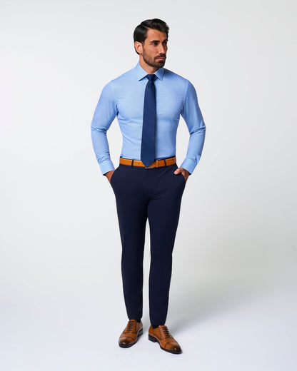"The Niko" Blue Mini Lock | State & Liberty Dress Shirts