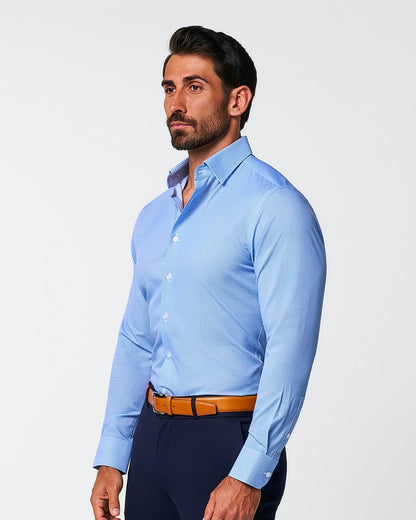"The Niko" Blue Mini Lock | State & Liberty Dress Shirts