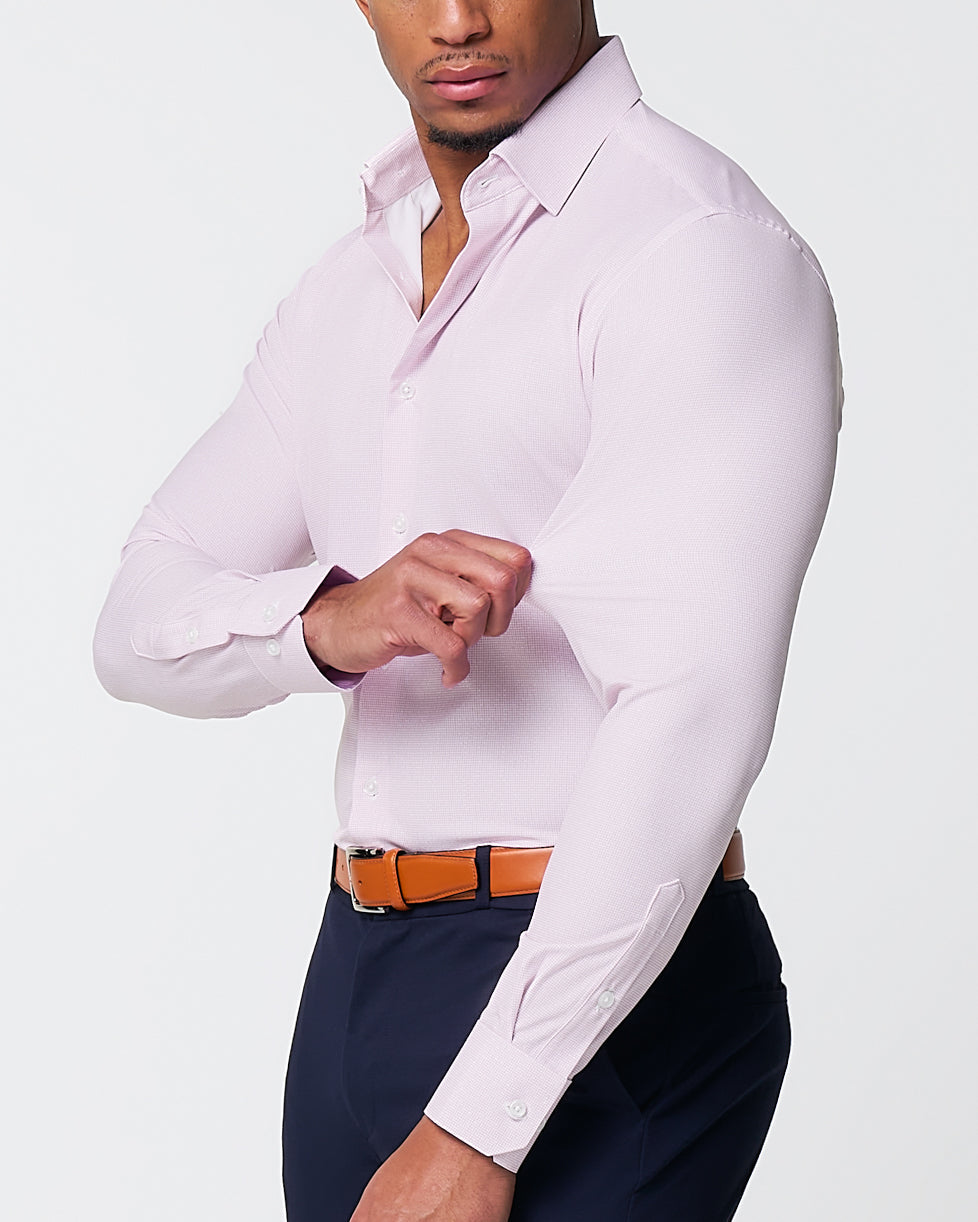 "The Winchester" Pink Weave | State & Liberty Dress Shirts