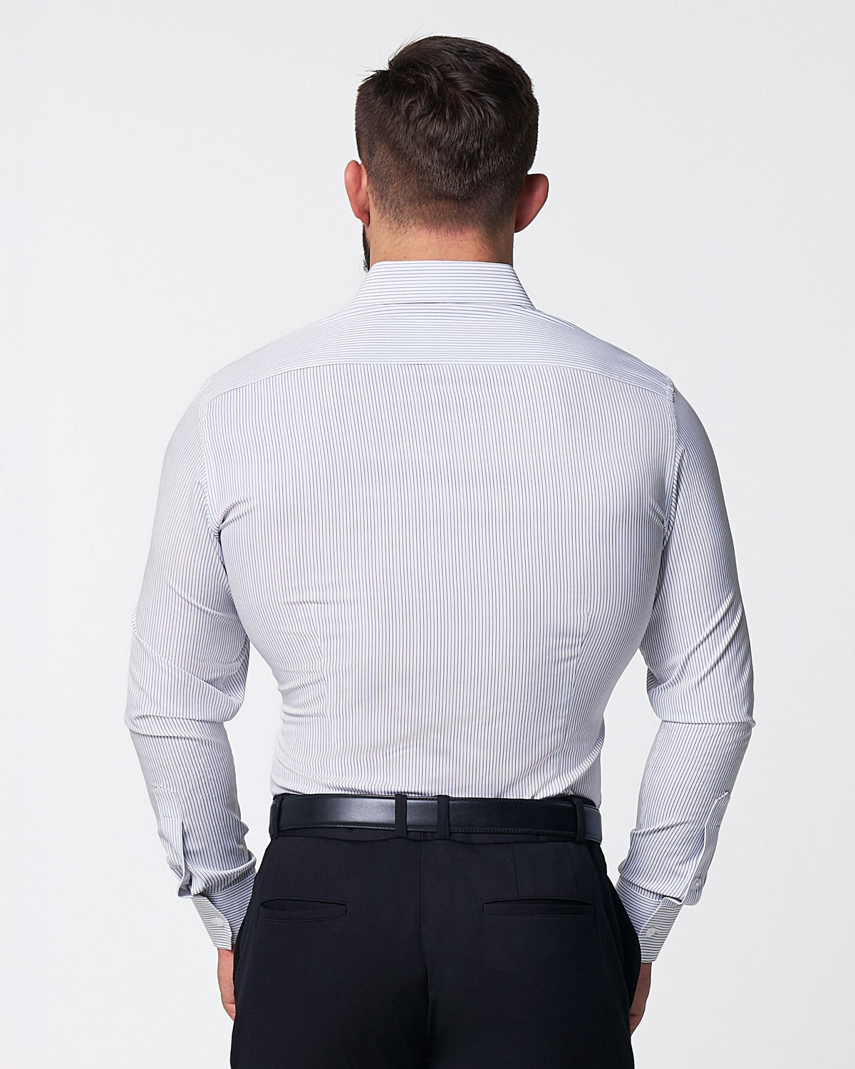 "The Wylder" Charcoal Chalked Pinstripe | State & Liberty Dress Shirts