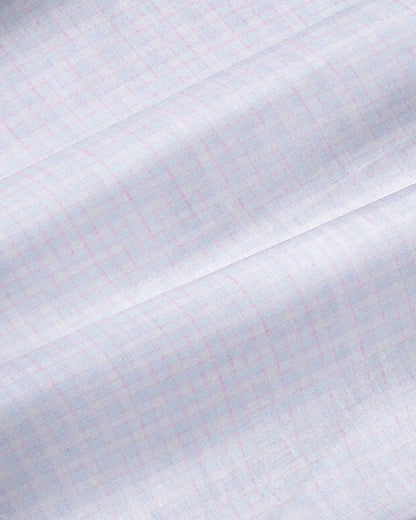 "The Brady" Light Pink & Light Blue Mini Check | State & Liberty Dress Shirts