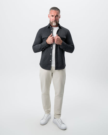 Patch Pocket Button Down - Charcoal | State & Liberty Dress Shirts