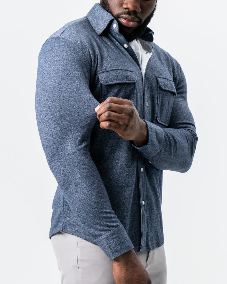 Patch Pocket Button Down - Navy | State & Liberty Dress Shirts