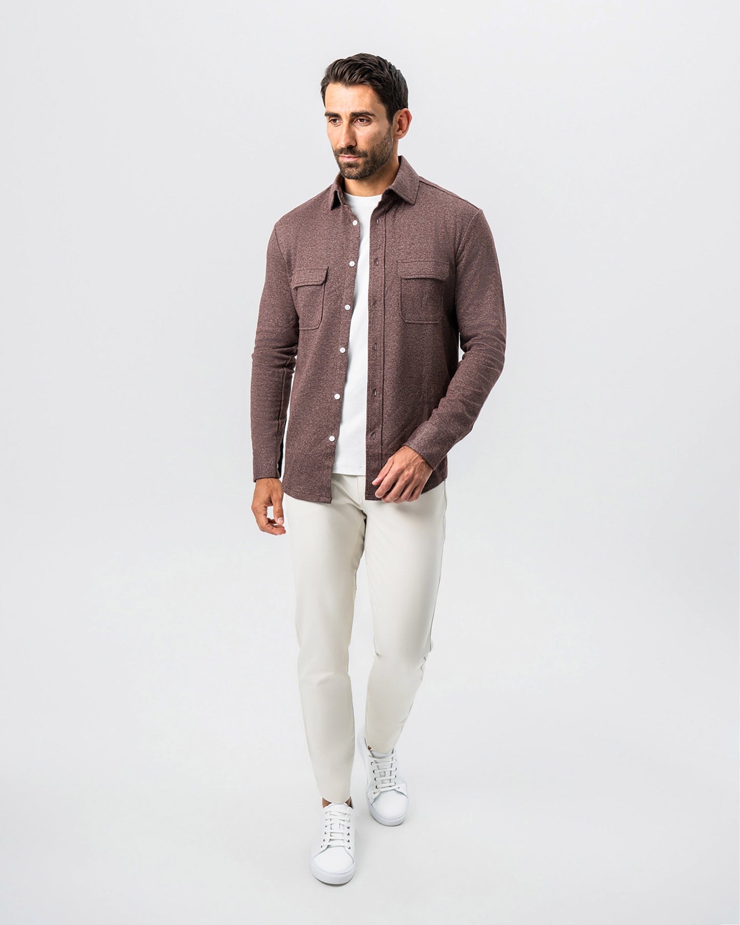 Patch Pocket Button Down - Brown | State & Liberty Dress Shirts