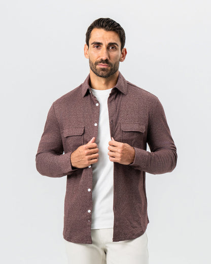 Patch Pocket Button Down - Brown | State & Liberty Dress Shirts