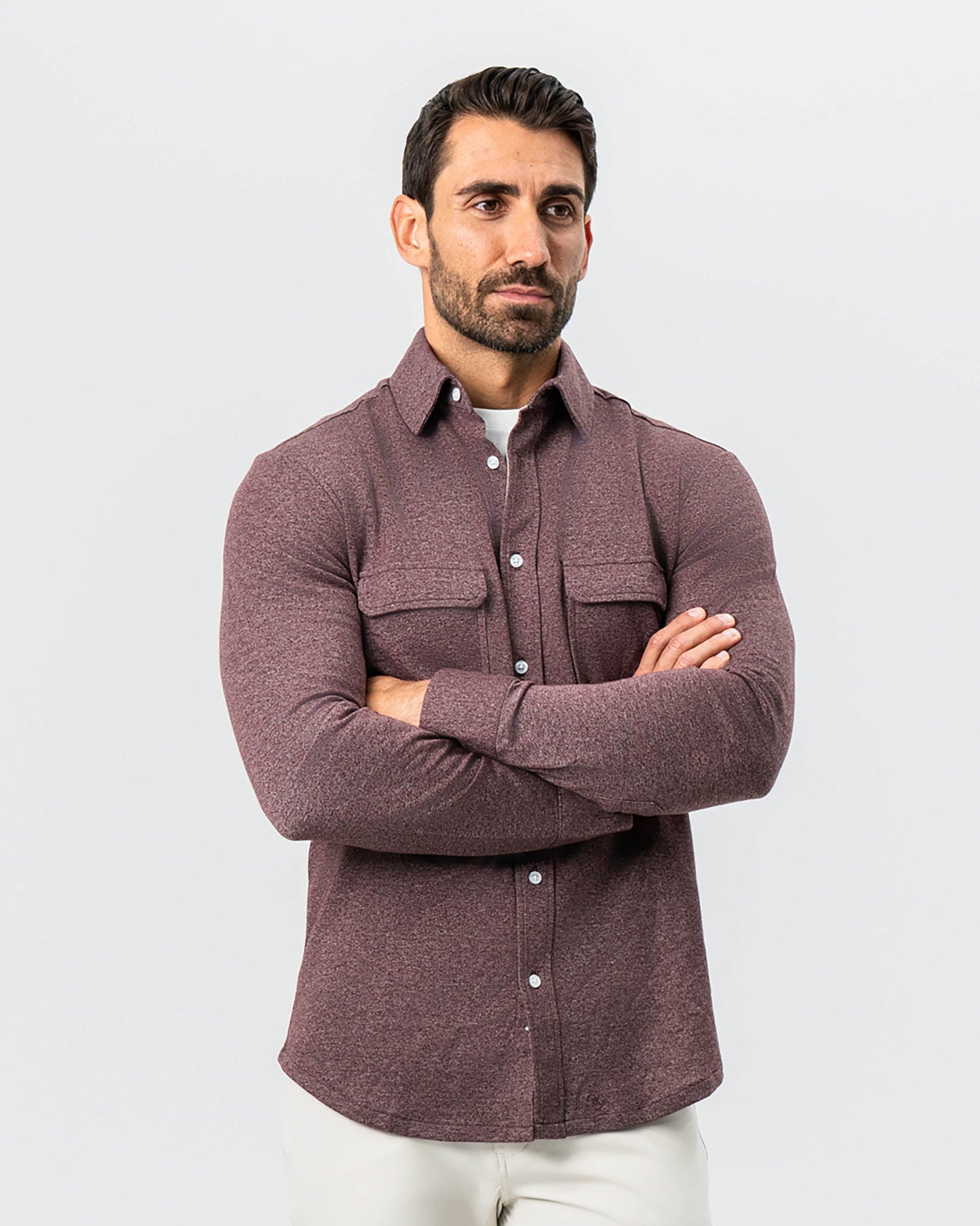 Patch Pocket Button Down - Brown | State & Liberty Dress Shirts