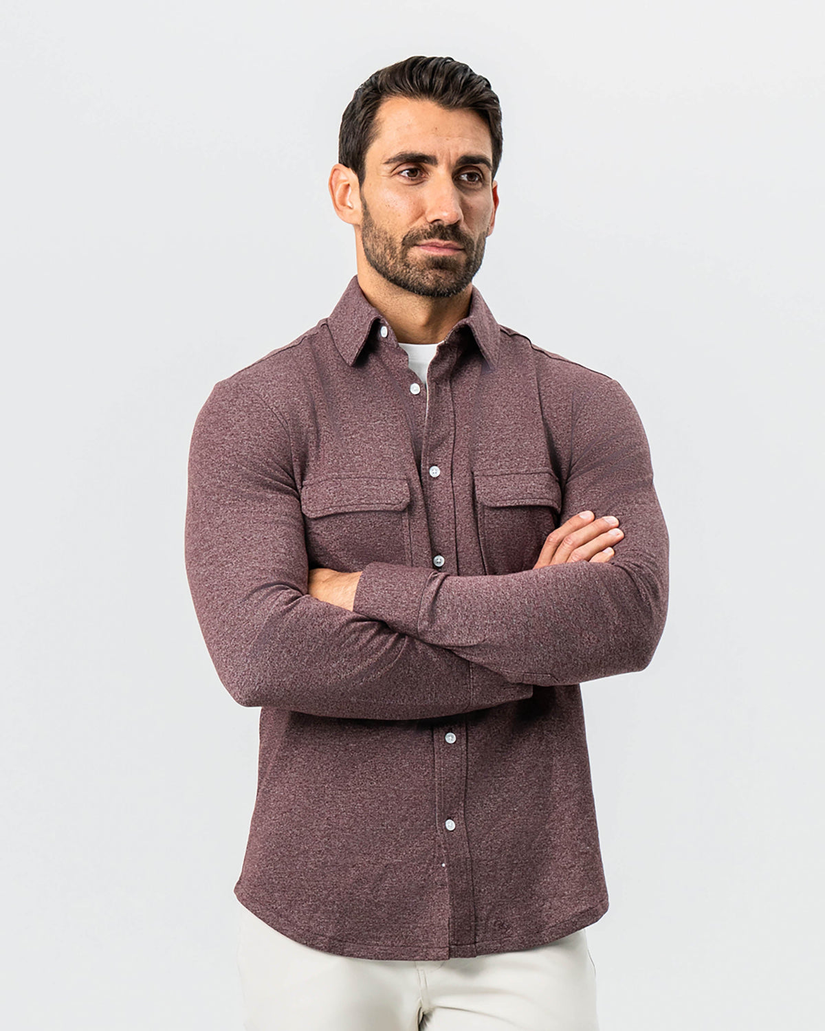 Patch Pocket Button Down - Brown | State & Liberty Dress Shirts