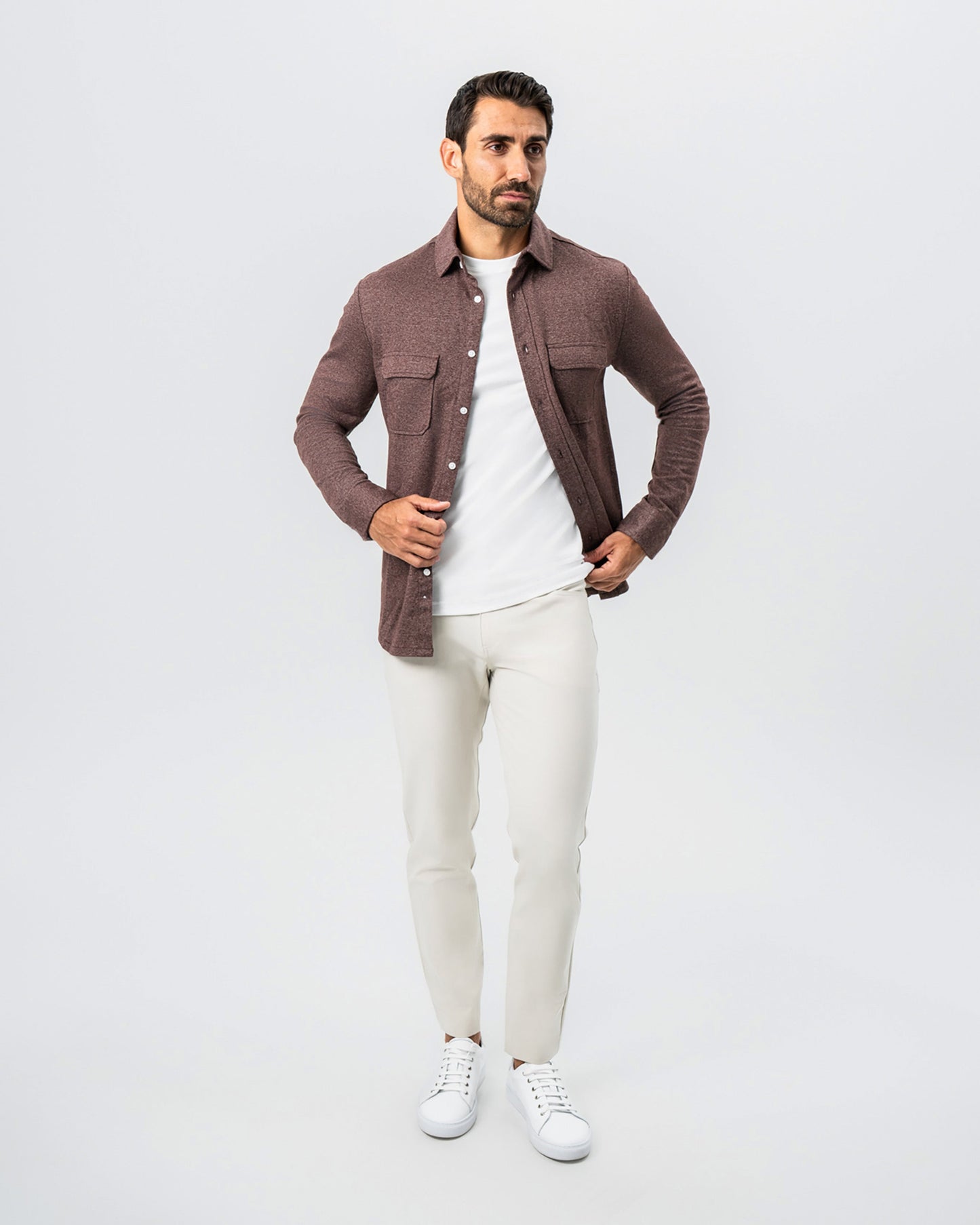 Patch Pocket Button Down - Brown | State & Liberty Dress Shirts