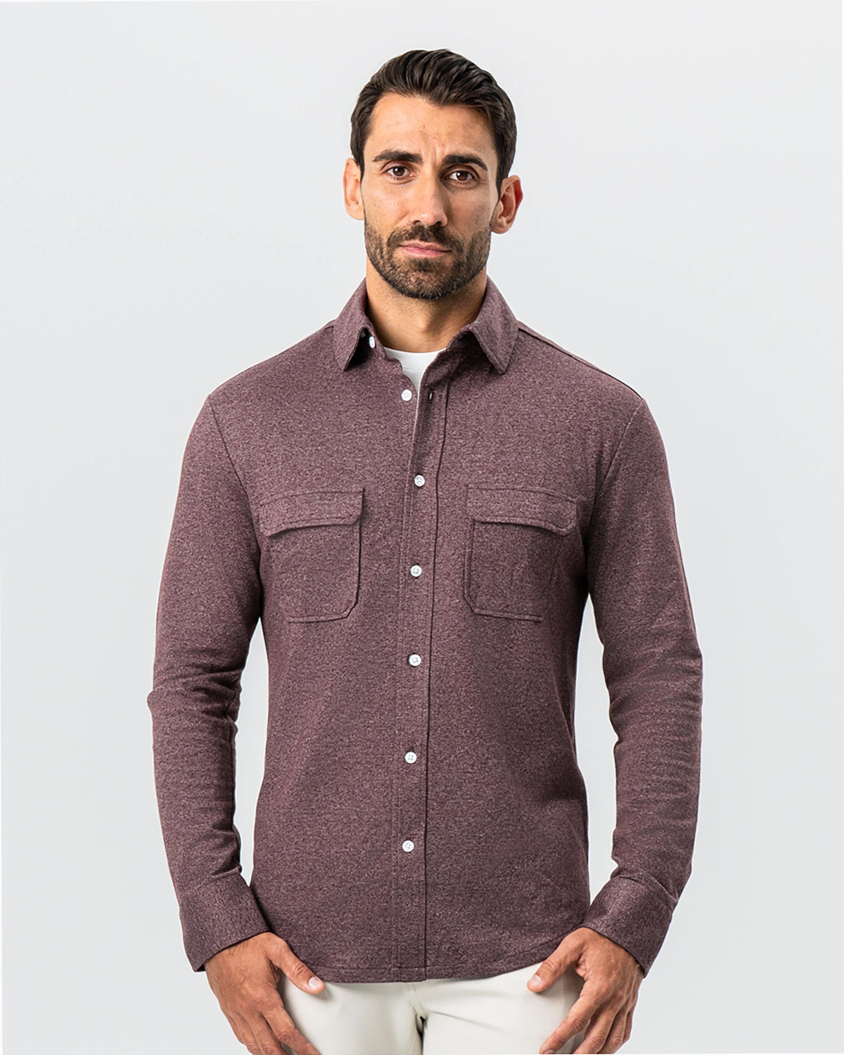 Patch Pocket Button Down - Brown | State & Liberty Dress Shirts