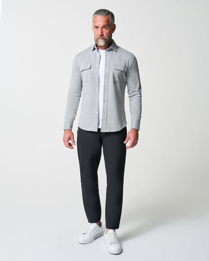 Patch Pocket Button Down - Light Grey | State & Liberty Dress Shirts