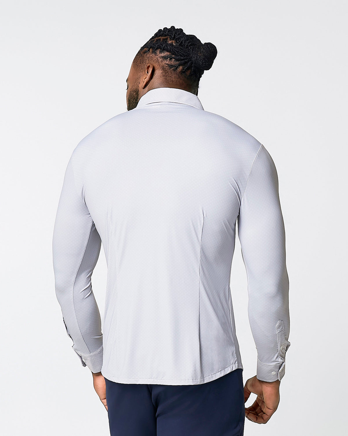 "The Larson" Sport Shirt - Grey & Big Dot | State & Liberty Dress Shirts