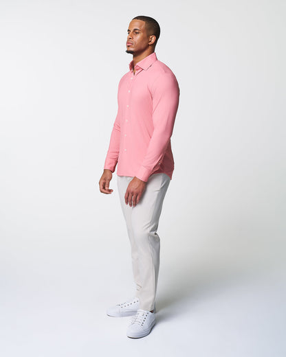 "The Daytona" Sport Shirt - Abstract Pink Mini Dot Print | State & Liberty Dress Shirts