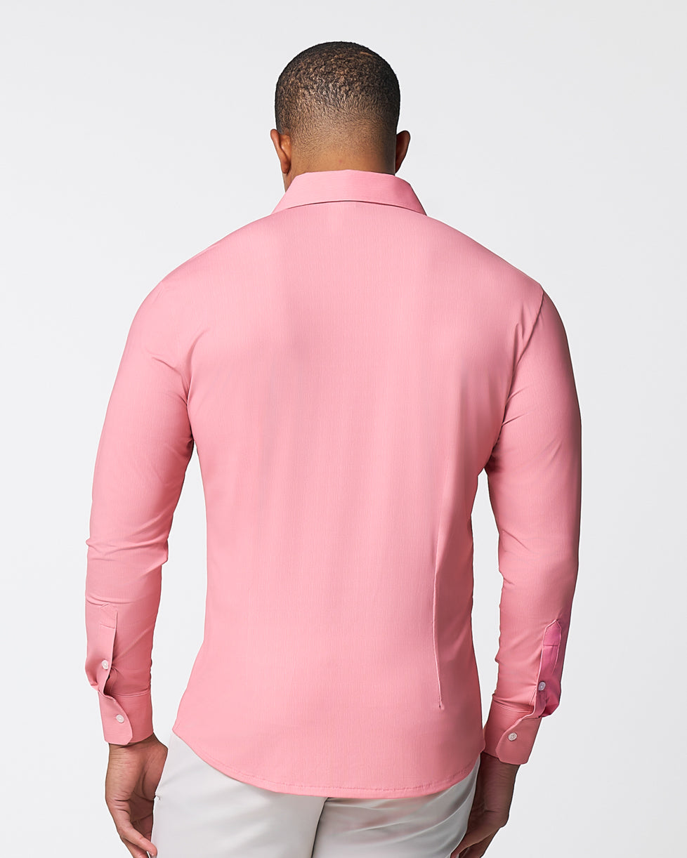 "The Daytona" Sport Shirt - Abstract Pink Mini Dot Print | State & Liberty Dress Shirts