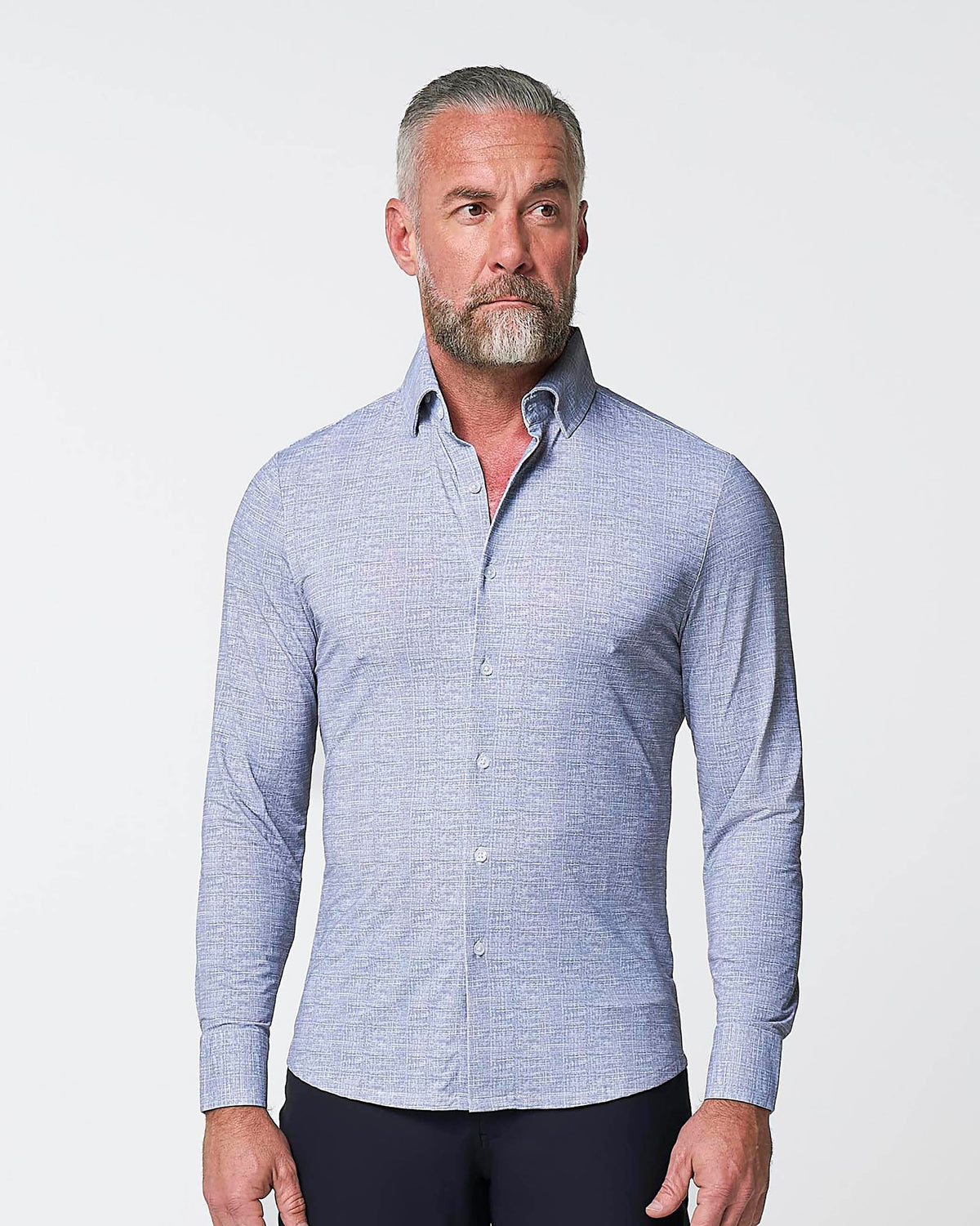 "The Storm" Sport Shirt - Navy Linen | State & Liberty Dress Shirts