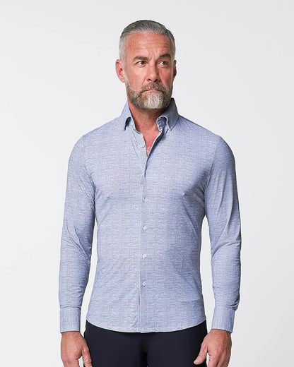 "The Storm" Sport Shirt - Navy Linen | State & Liberty Dress Shirts