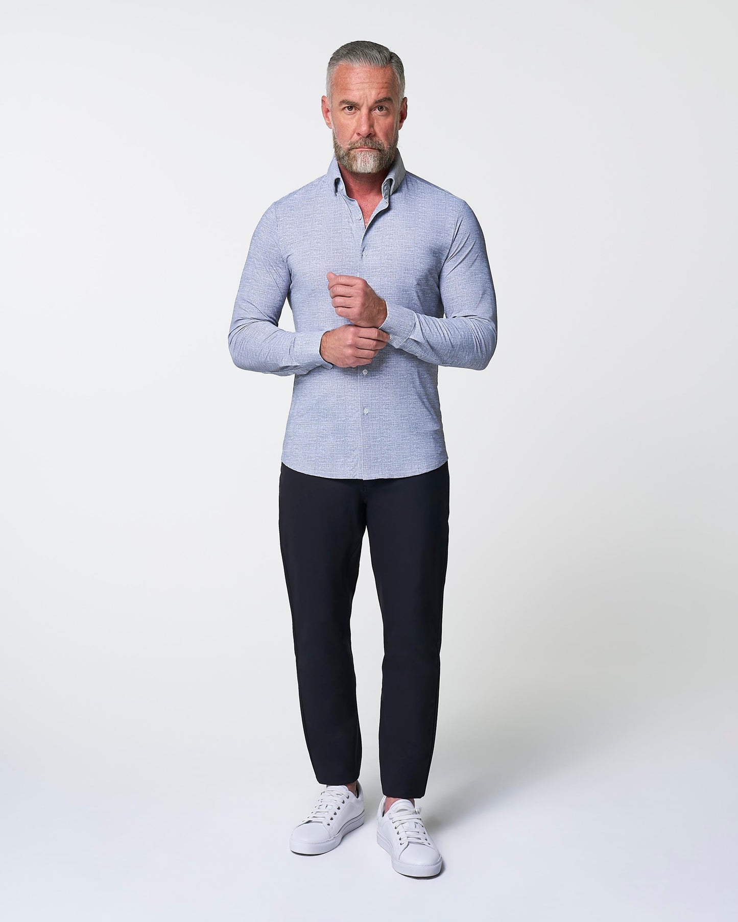 "The Storm" Sport Shirt - Navy Linen | State & Liberty Dress Shirts
