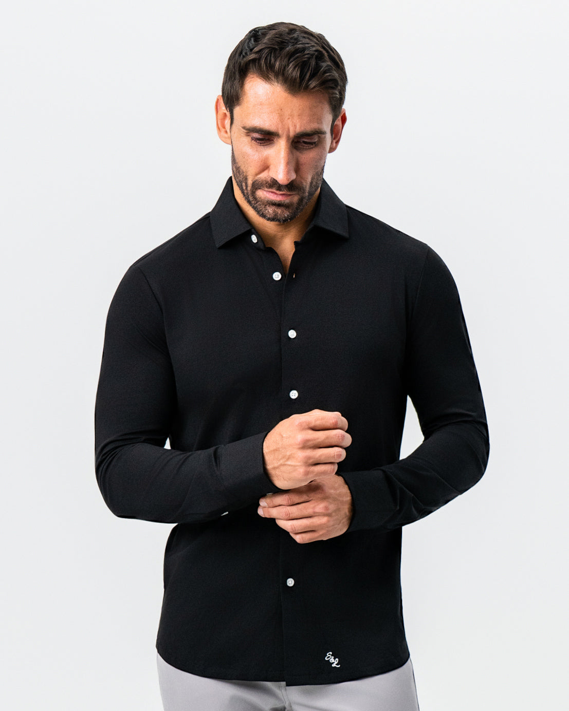 "The Dexter" Black Button Down | State & Liberty Dress Shirts
