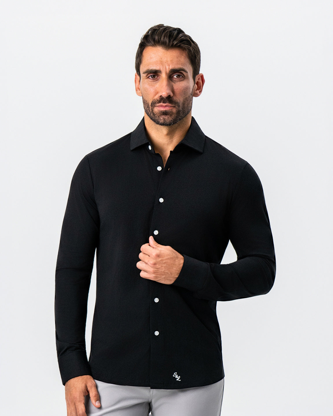 "The Dexter" Black Button Down | State & Liberty Dress Shirts