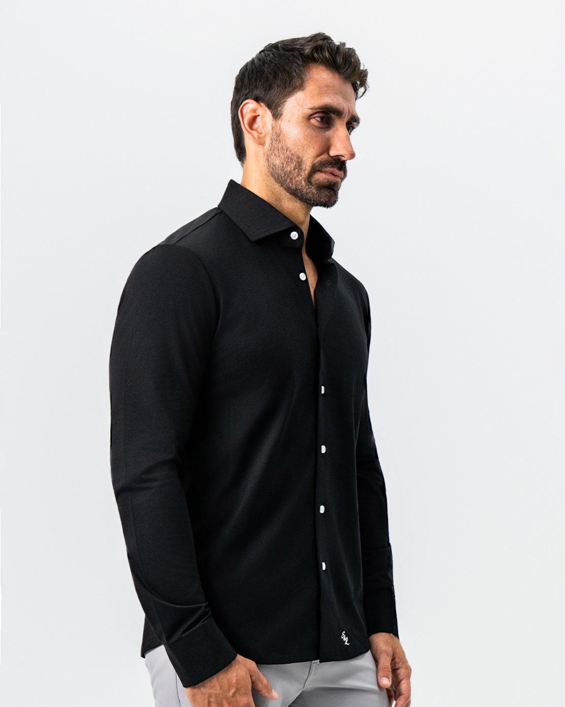 "The Dexter" Black Button Down | State & Liberty Dress Shirts