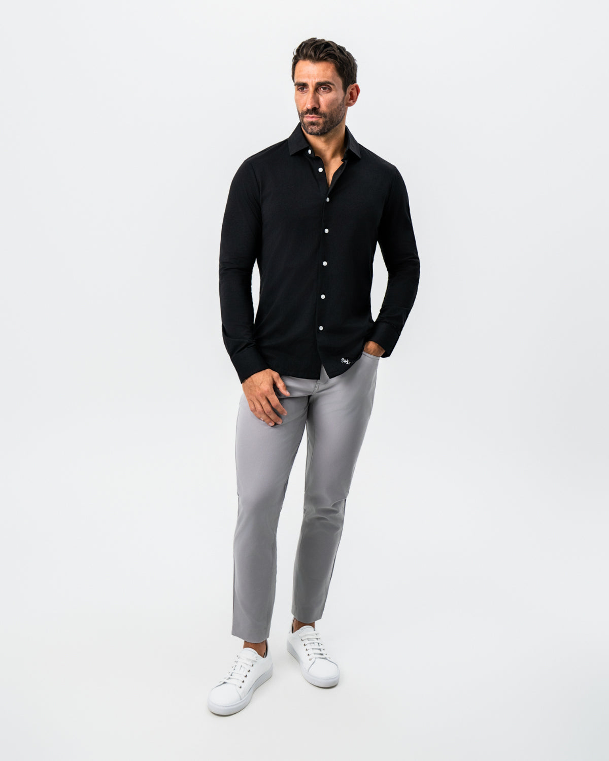 "The Dexter" Black Button Down | State & Liberty Dress Shirts