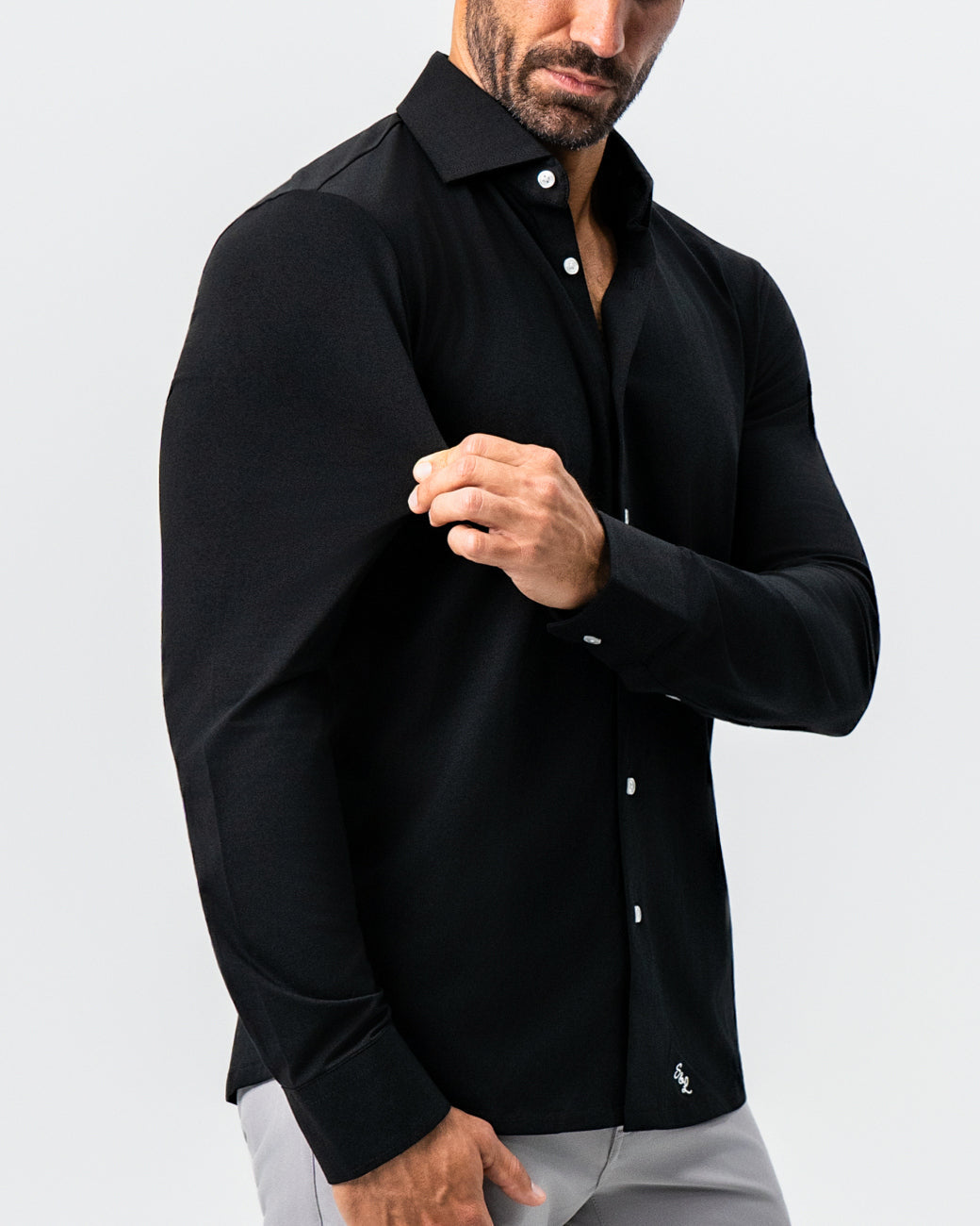 "The Dexter" Black Button Down | State & Liberty Dress Shirts