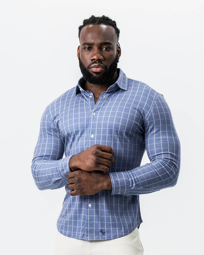 "The Davy" Navy, Light Blue, and Cream Button Down | State & Liberty Dress Shirts
