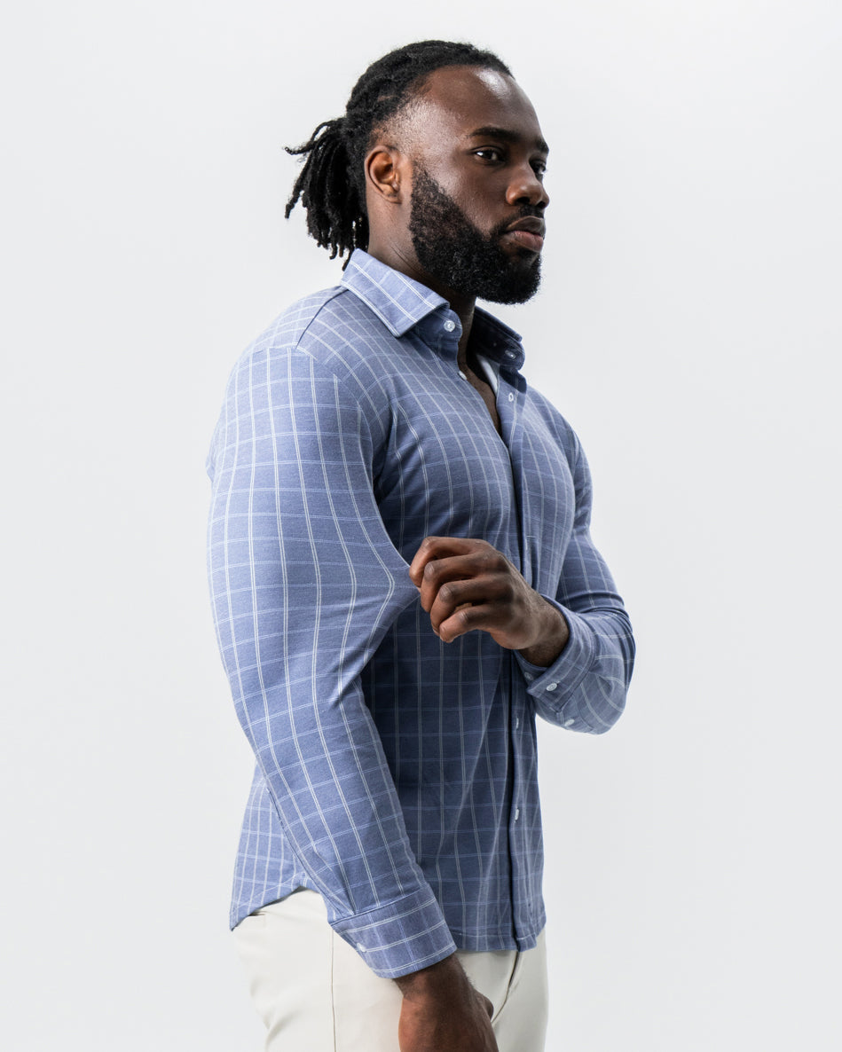 "The Davy" Navy, Light Blue, and Cream Button Down | State & Liberty Dress Shirts