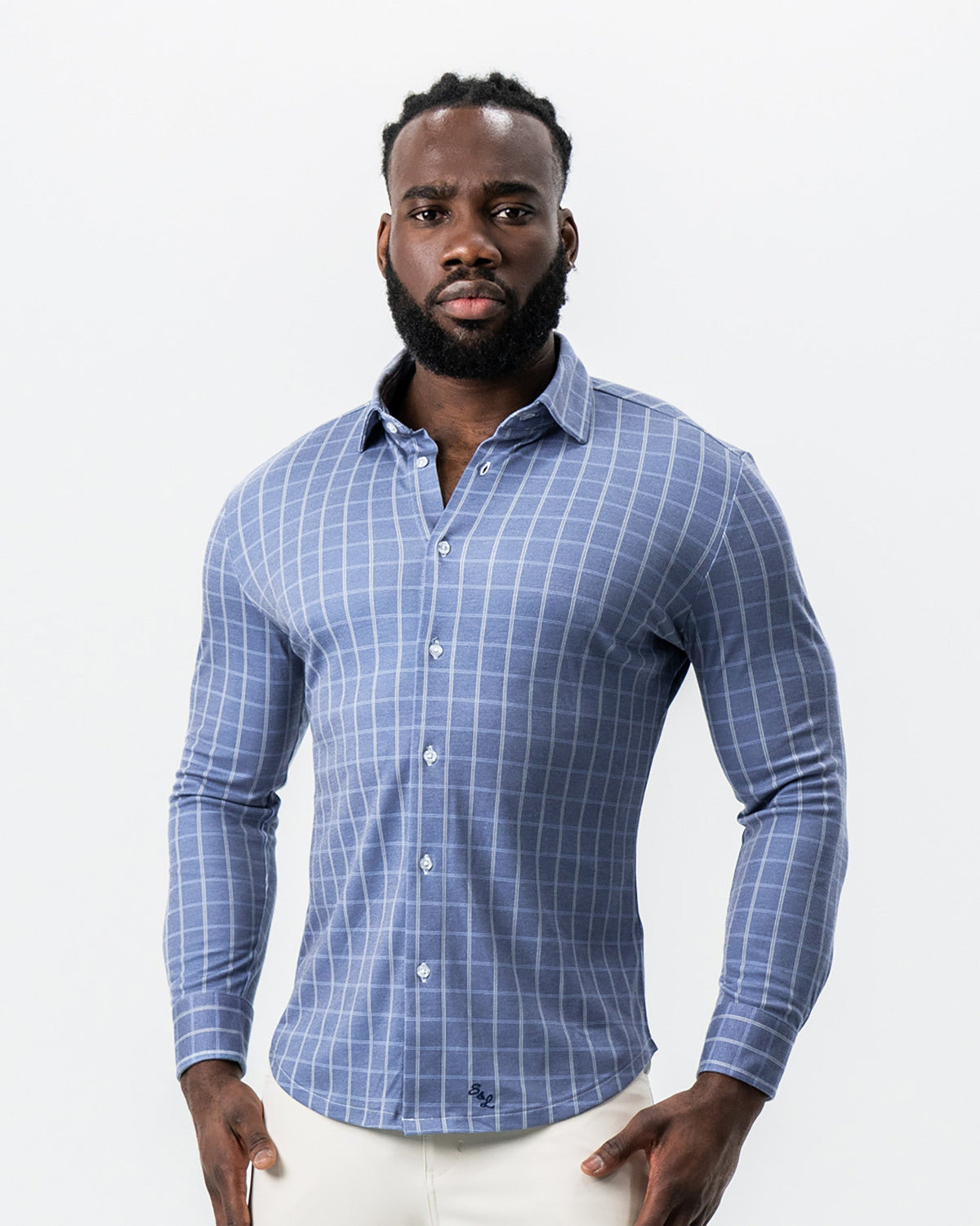 "The Davy" Navy, Light Blue, and Cream Button Down | State & Liberty Dress Shirts