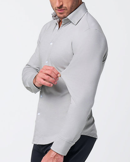 "The Omaha" Sandstone Pique Button Down | State & Liberty Dress Shirts
