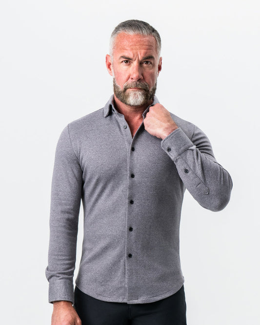 "The Onyx" Charcoal Button Down | State & Liberty Dress Shirts