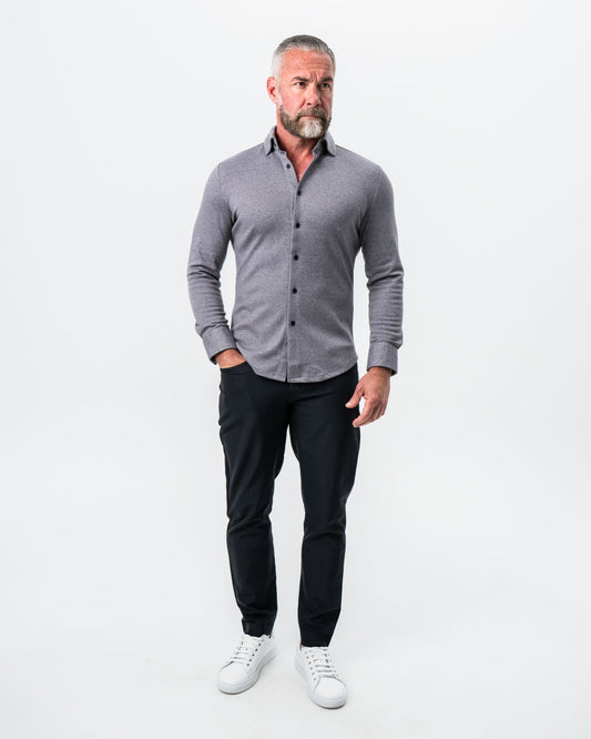 "The Onyx" Charcoal Button Down | State & Liberty Dress Shirts