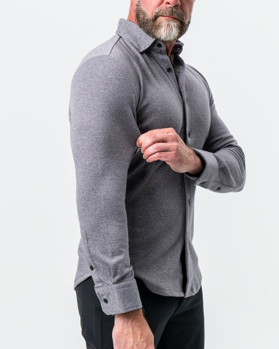 "The Onyx" Charcoal Button Down | State & Liberty Dress Shirts