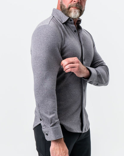 "The Onyx" Charcoal Button Down | State & Liberty Dress Shirts