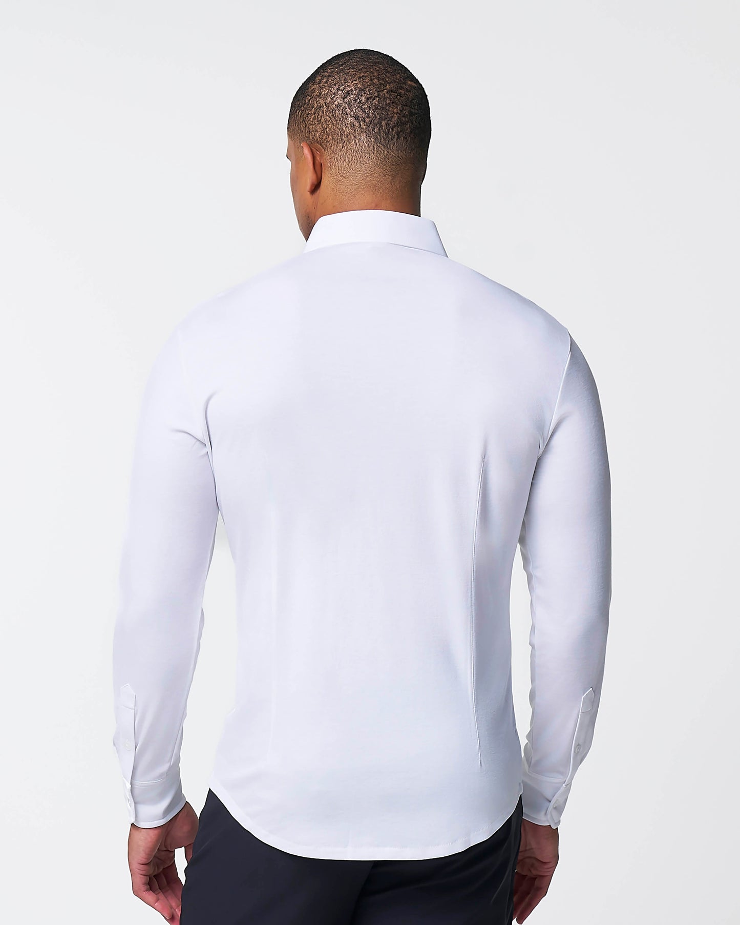 "The Mark" White Pique Button Down | State & Liberty Dress Shirts
