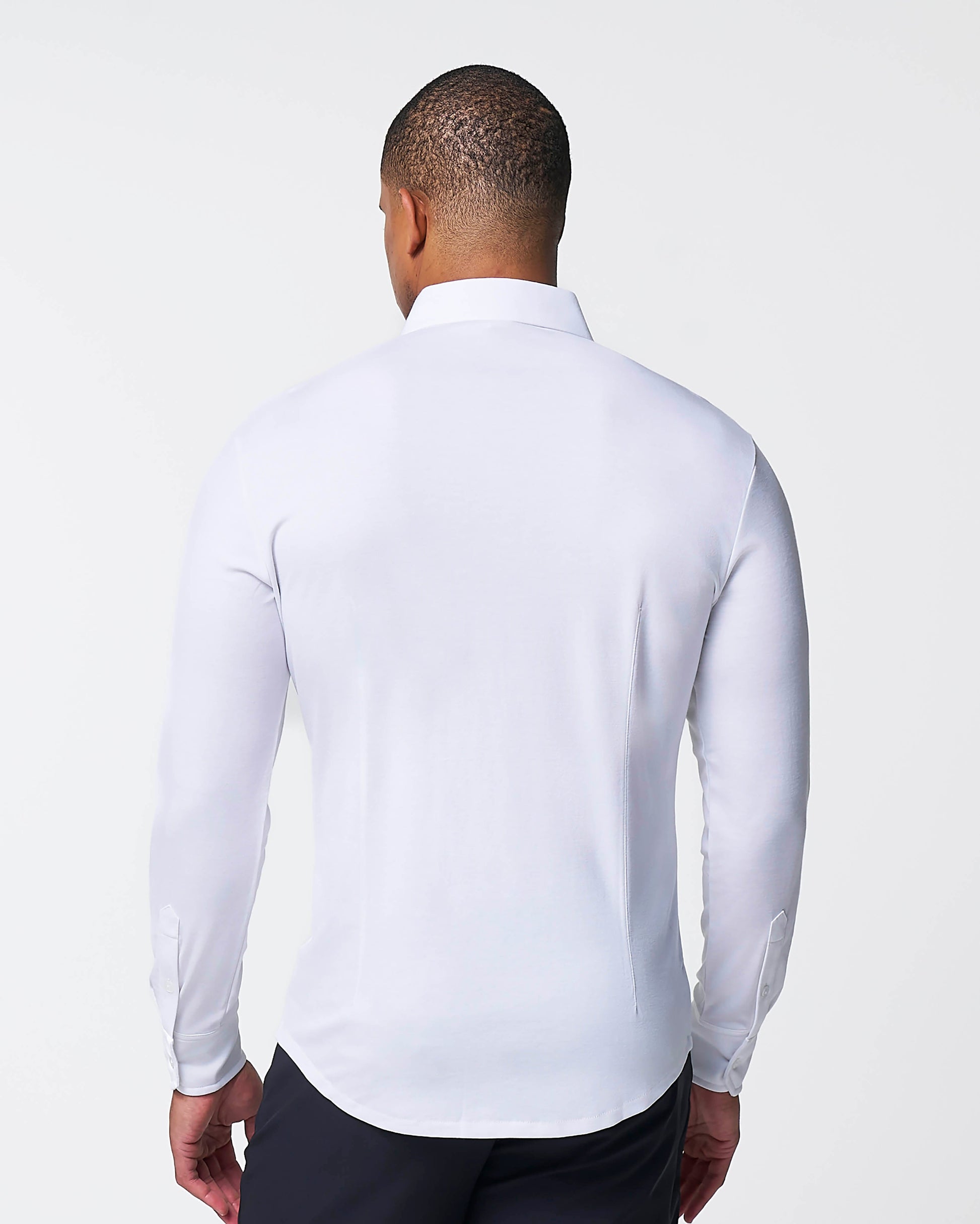 "The Mark" White Pique Button Down | State & Liberty Dress Shirts